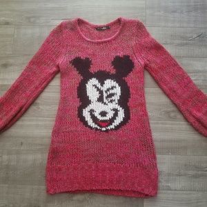 Micky head red  long sweater size s/m